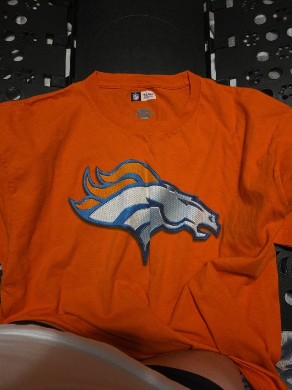 Team Apparel Orange NFL Logo T‑Shirt Cotton
